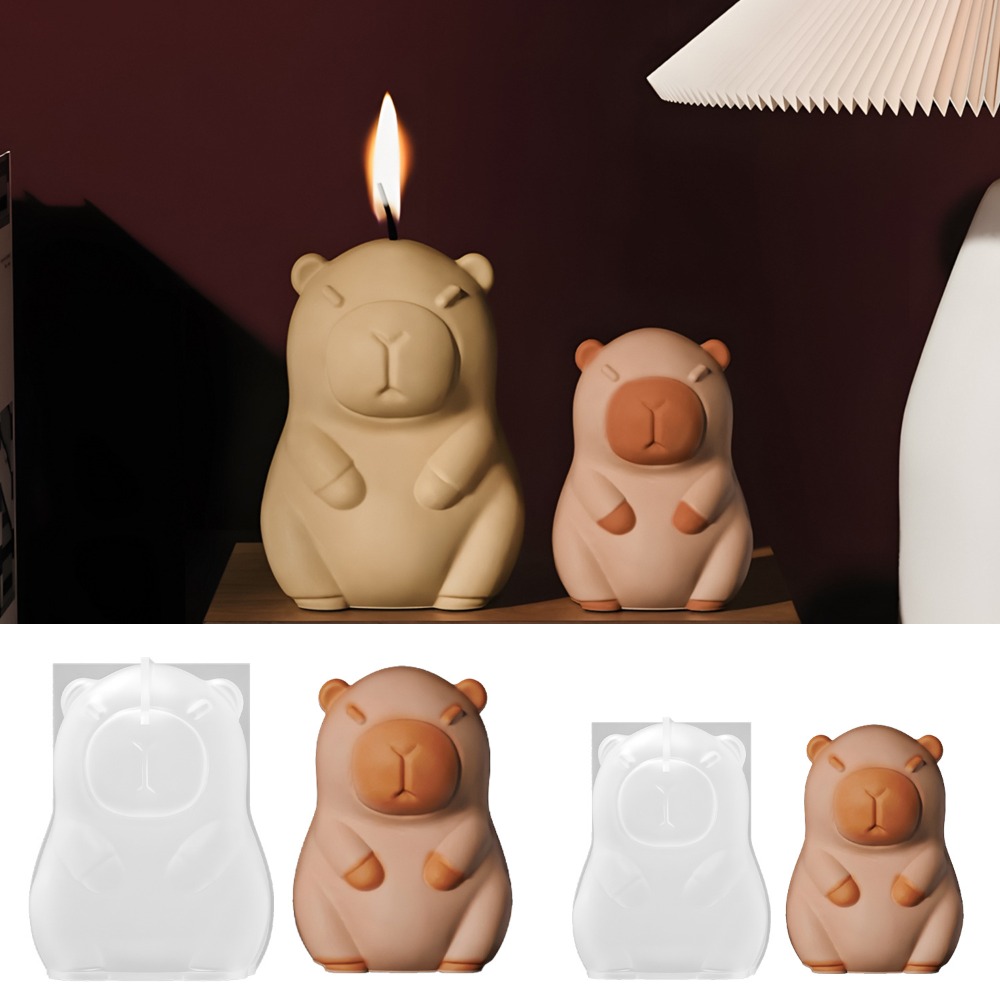 Candle Making Supplies For Beginners - Standing Capybara Scent Candle Silicone Mold