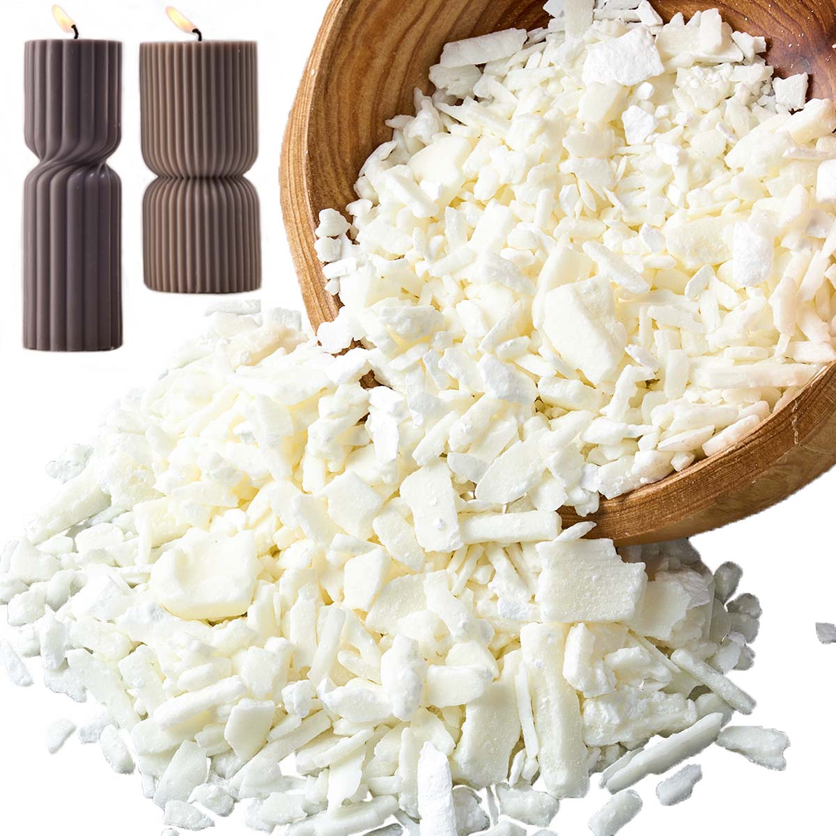 1 Pounds Pure White Soy Wax Fo - Candle Making Supplies For Beginners 评论和价格