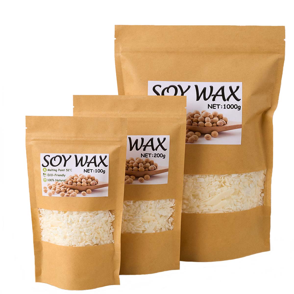 1 Pounds Pure White Soy Wax Fo - Candle Making Supplies For Beginners 评论和价格