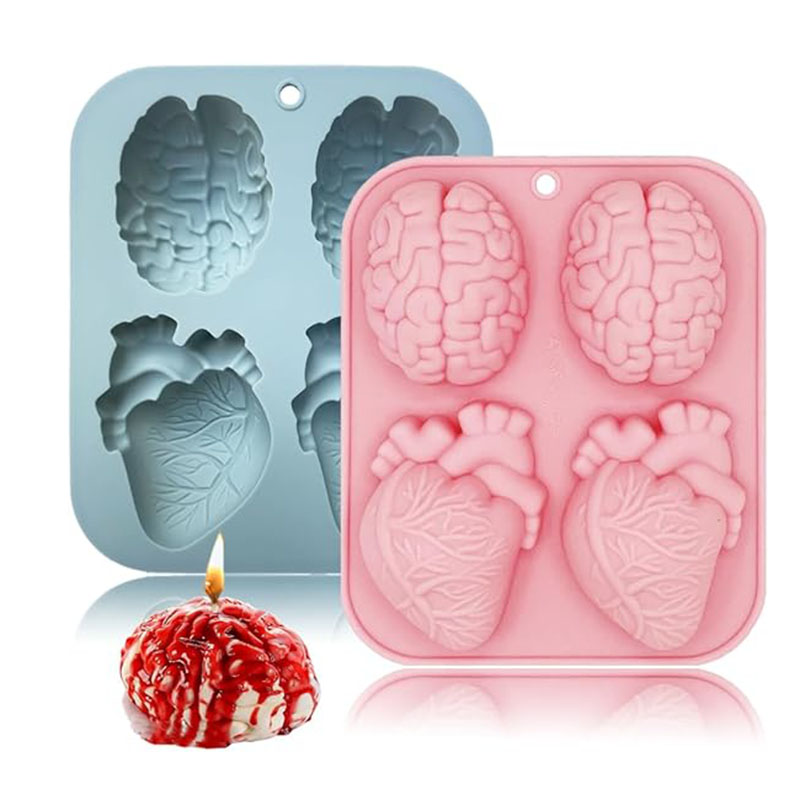 Human Brain And Heart Silicone - Candle Making Supplies For Beginners 评论和价格