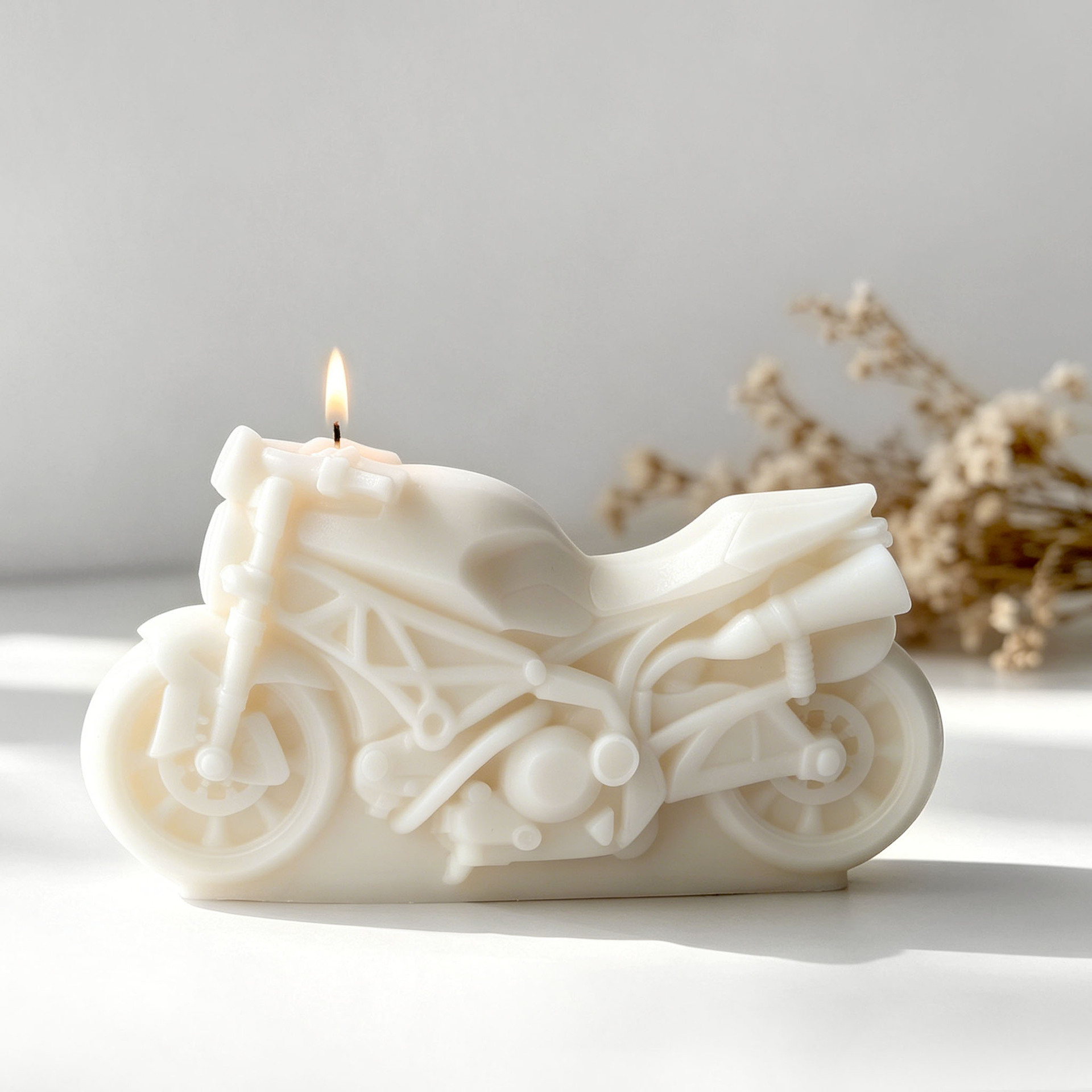 Motorcycle Design Candle Silic - Candle Making Supplies For Beginners 评论和价格