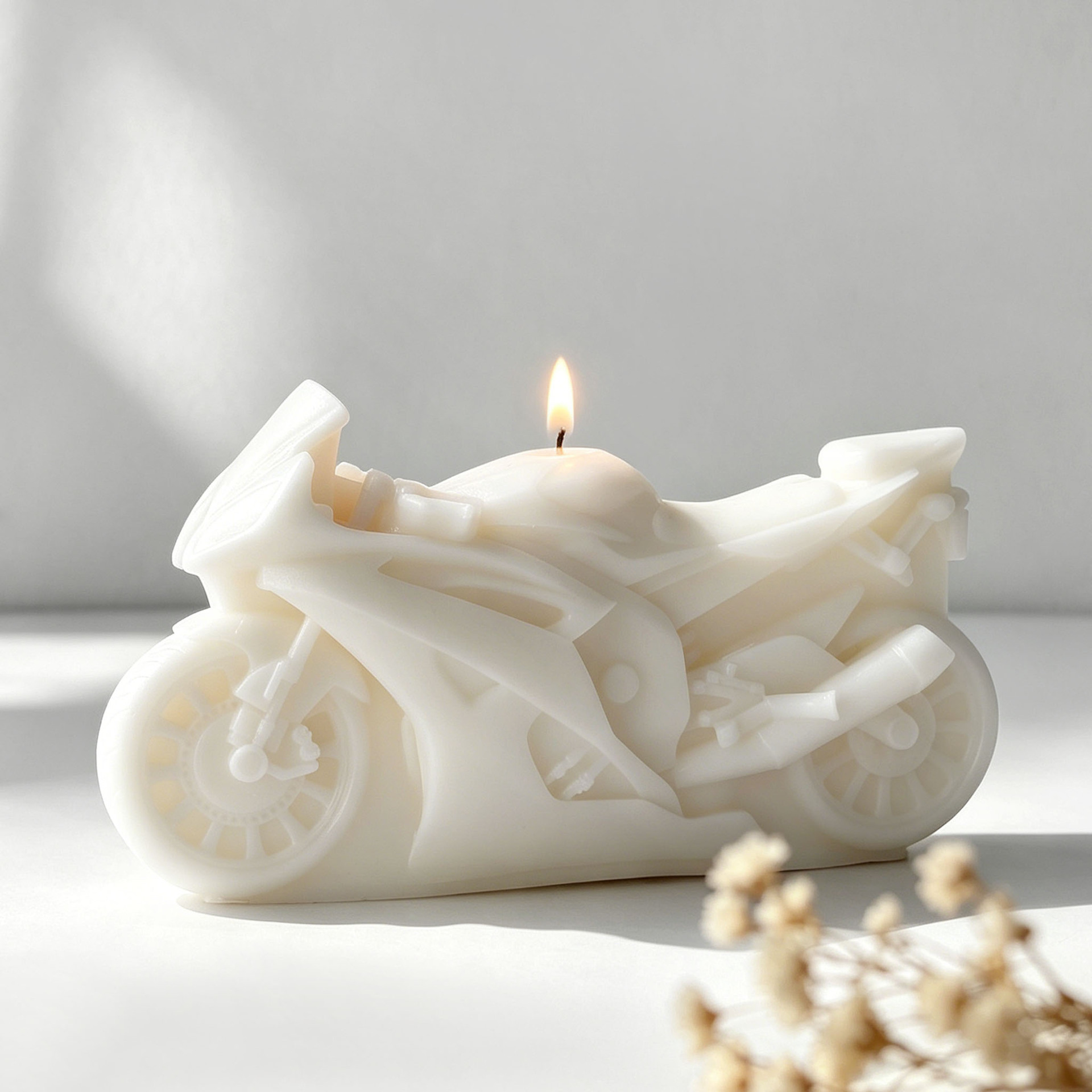 Motorcycle Design Candle Silic - Candle Making Supplies For Beginners 评论和价格