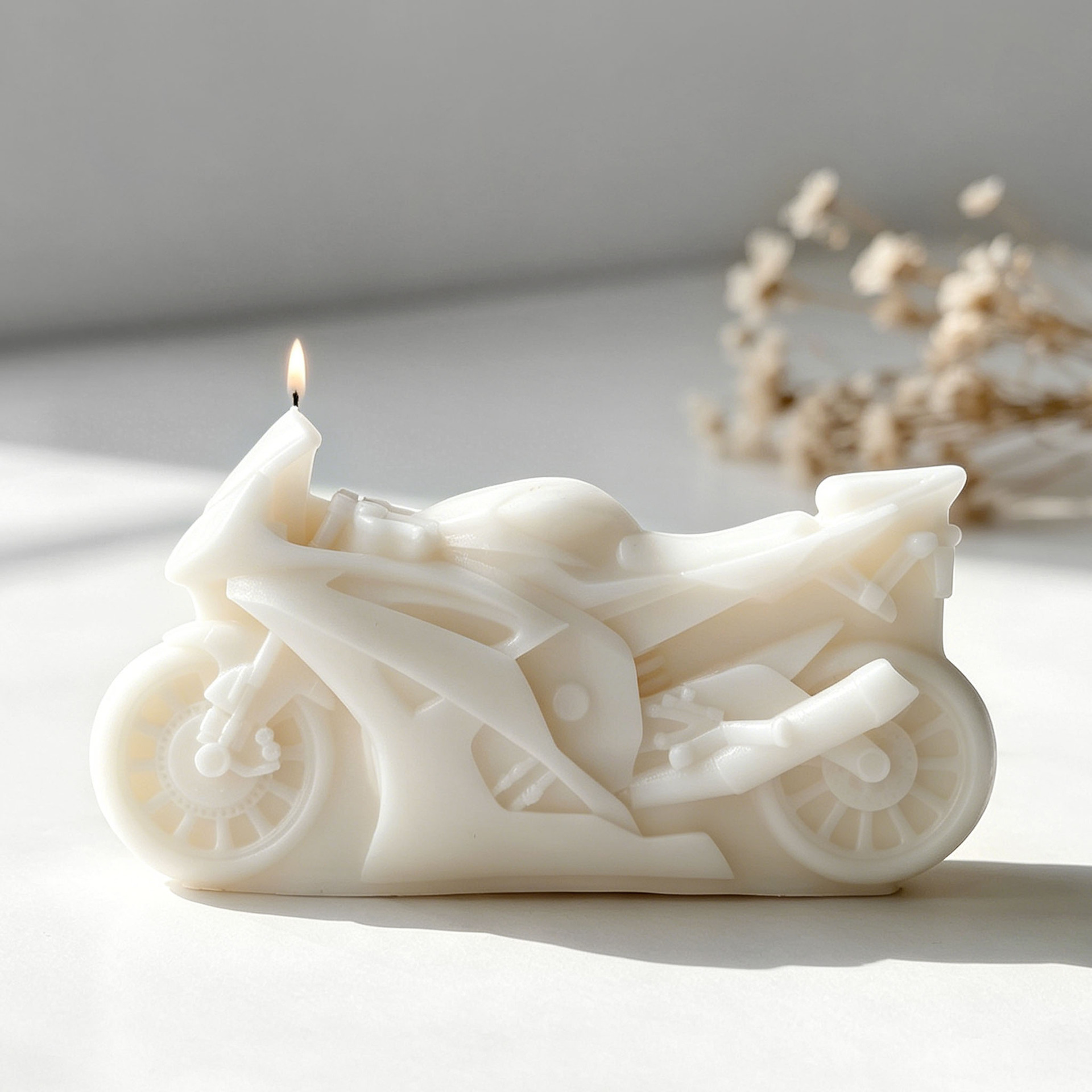 Motorcycle Design Candle Silic - Candle Making Supplies For Beginners 评论和价格