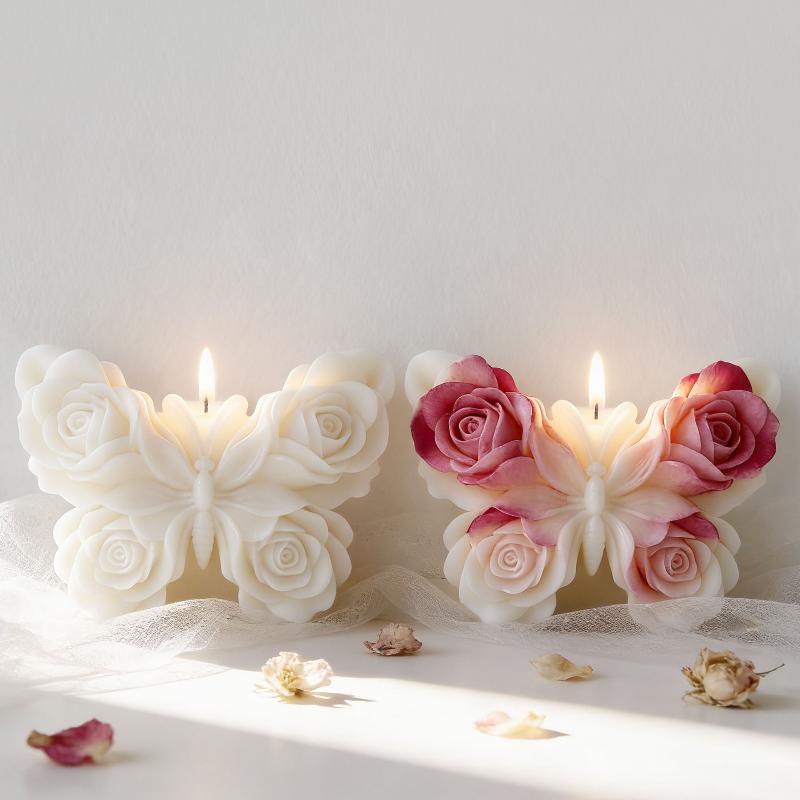 DIY Rose Butterfly Form Silico - Candle Making Supplies For Beginners 评论和价格