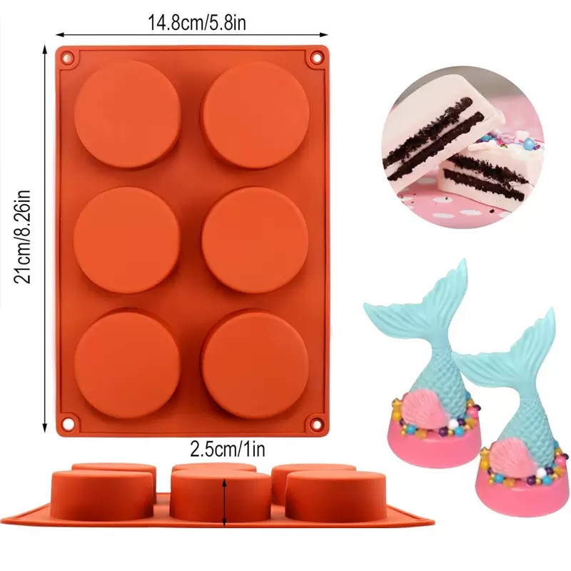 Round Silicone Soap Mold DIY H - Candle Making Supplies For Beginners 评论和价格